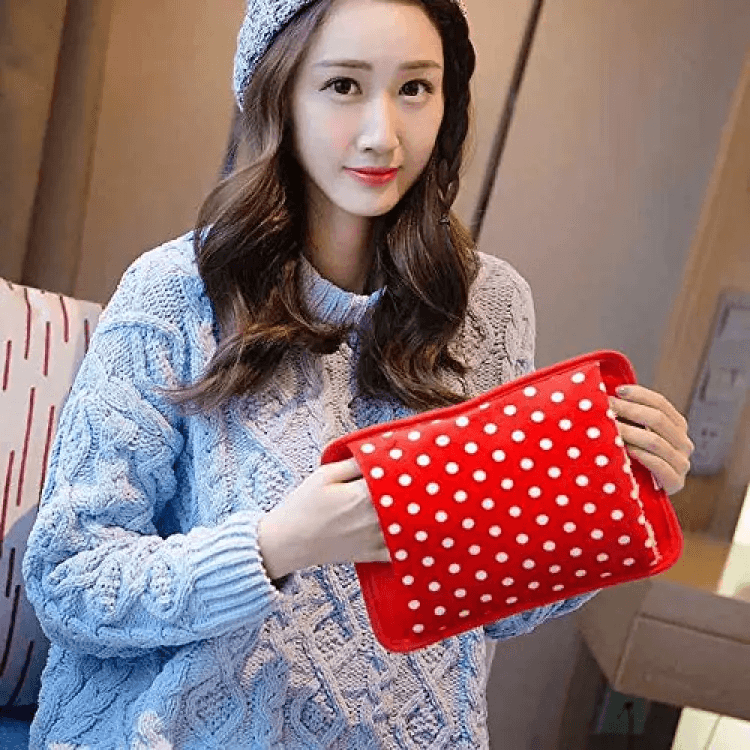 Electric Hot Water Bag With Plush Cover