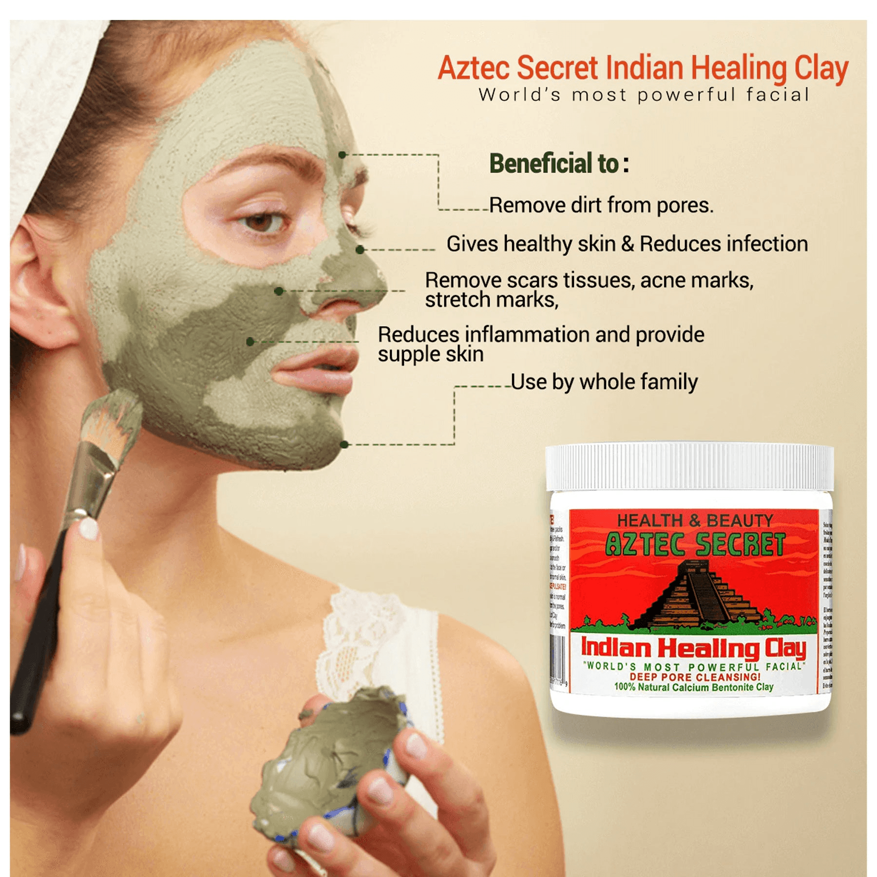 Aztec Secret Indian Healing Clay - 454g