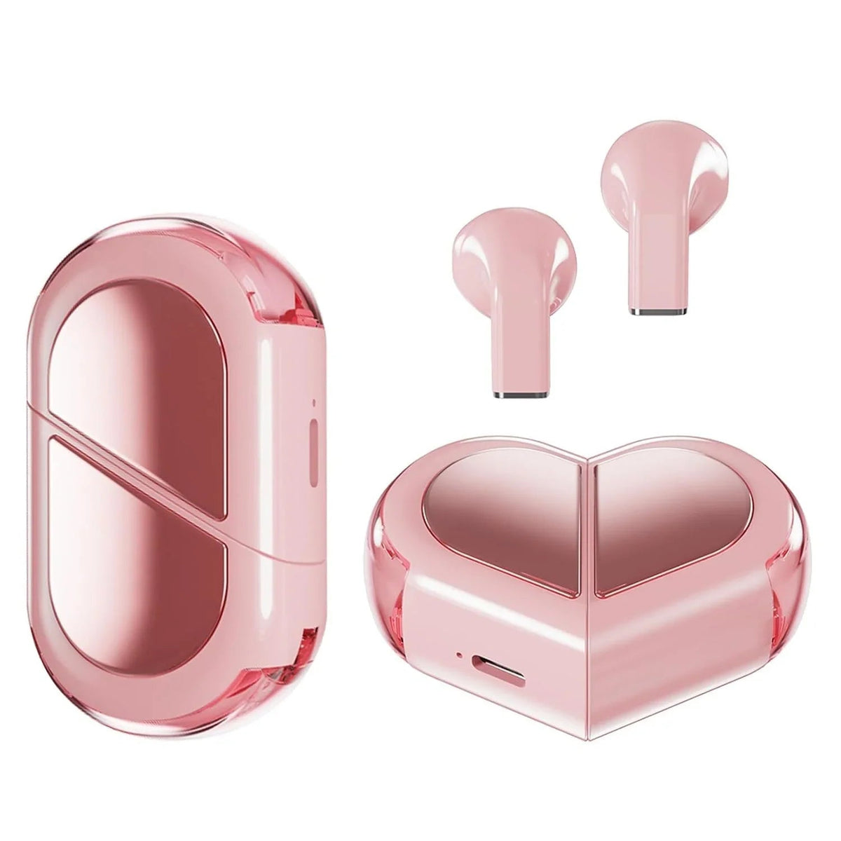 Love Heart Design Wireless Earbuds - 01