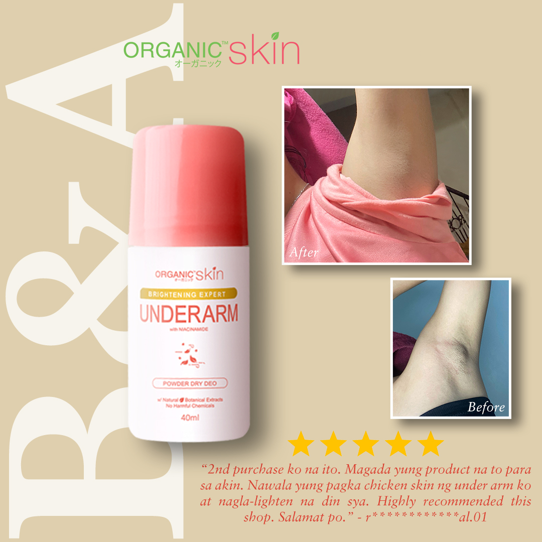 Organic Skin Brightening Expert Underarm Deodorant Roll On - 40ml