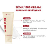 K-Secret Seoul 1988 Cream Snail Mucin 93% + Rice - 100ml