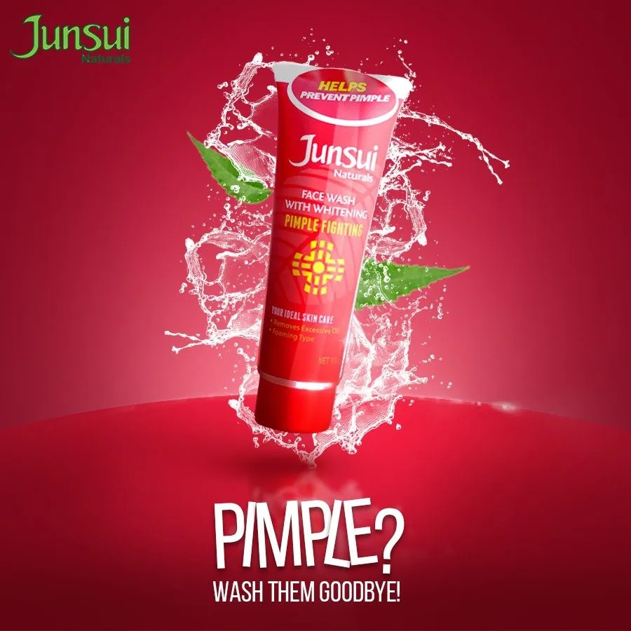 Junsui Naturals Face Wash With Whitening Pimple Fighting - 100g