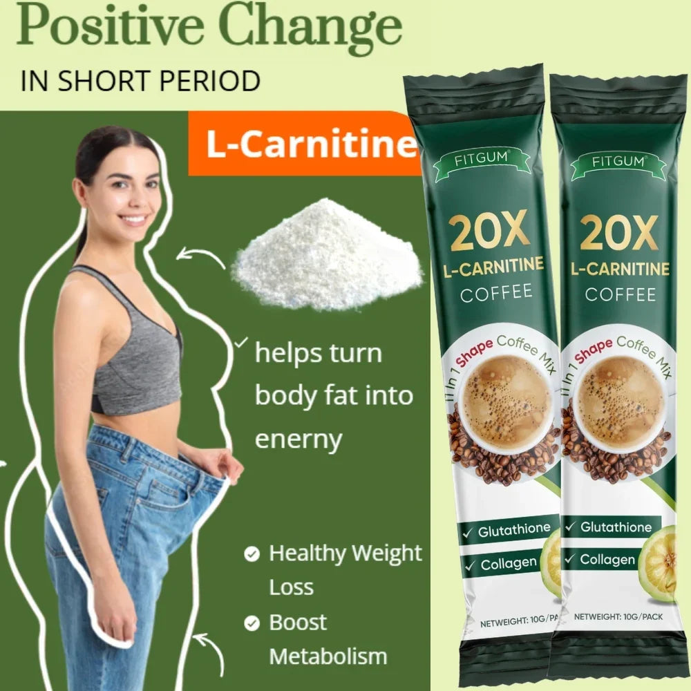 Fitgum 20X Collagen Chia Coffee Mix - Buy 2 Get 1
