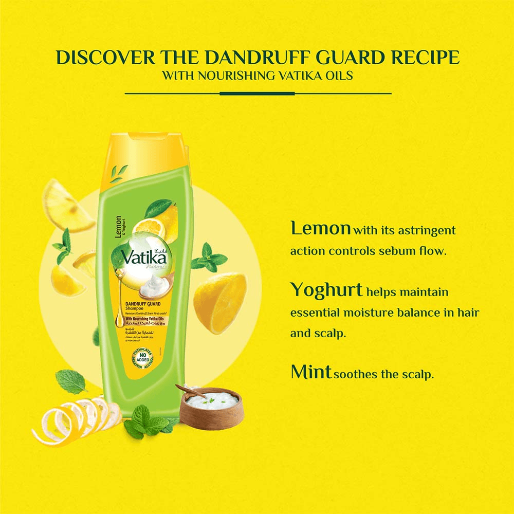 Dabur Vatika Dandruff Guard Shampoo 400ml + 200ml