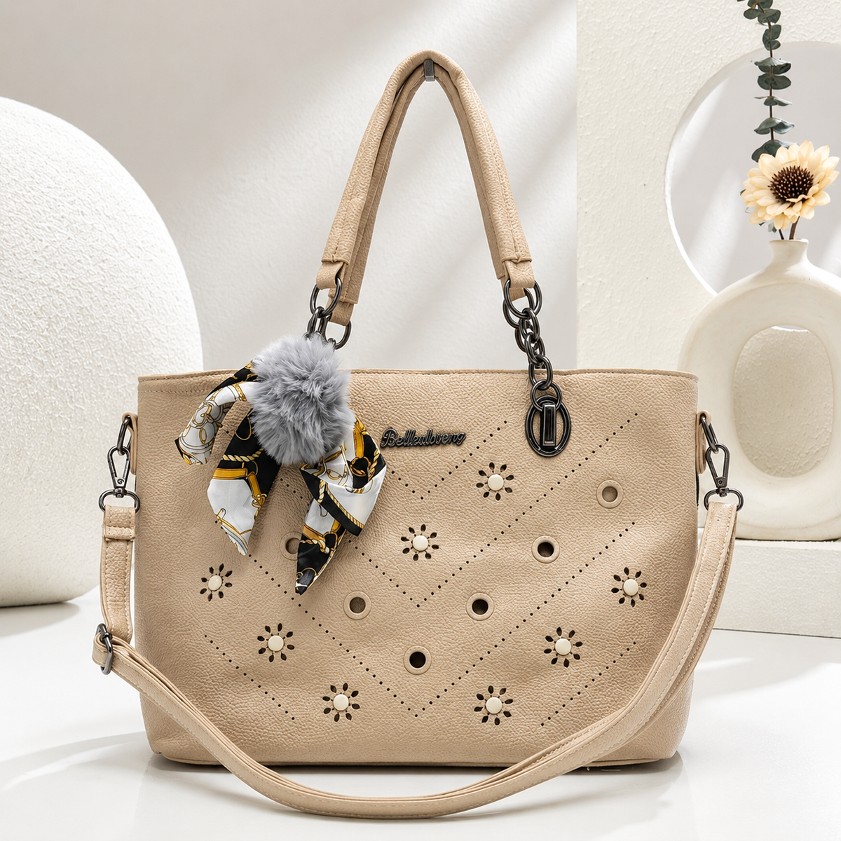 Women's Unique Textured Versatile Handbag - 9030#