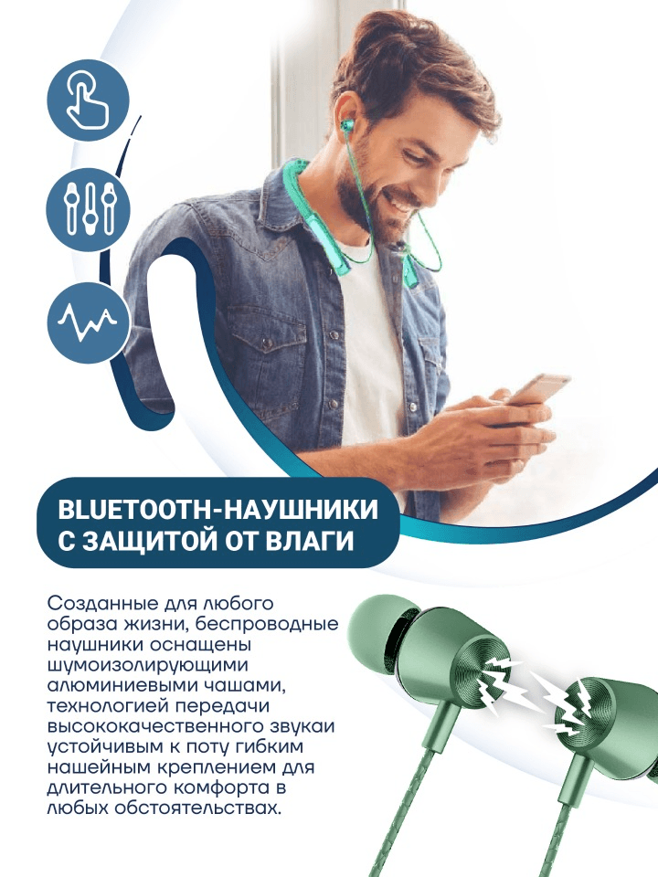 سماعة رأس رياضية لاسلكية هاي فاي من LELISU LS-56