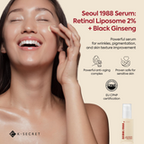 K-Secret Seoul 1988 Serum Retinal Liposome 2% + Black Ginseng - 30ml