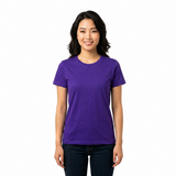 Women's Round Neck Plain T-Shirt 1030#