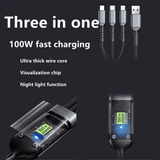 Soloffer 3 In 1 Fast Charging Cable 100W - SH81