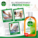 Dettol Antibacterial Antiseptic Disinfectant Liquid 2Pcs x 500ml