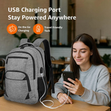 High Quality Laptop Backpack With USB Charging Port - 376#