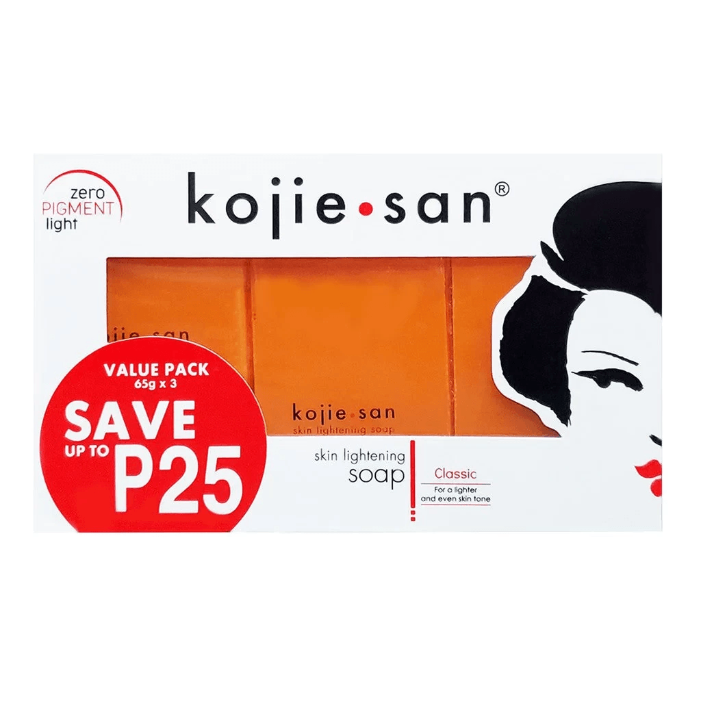 Kojie San Skin Lightening Soap Classic - 65g x 3 Bar