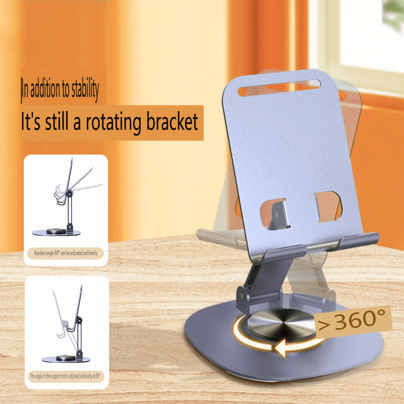 Metal 360 Rotating Desktop Folding Stand ZM-0114H