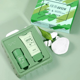 QXQY Green Cleansing Mask Stick & Multi-Effect Protective Cream - 50g+50g