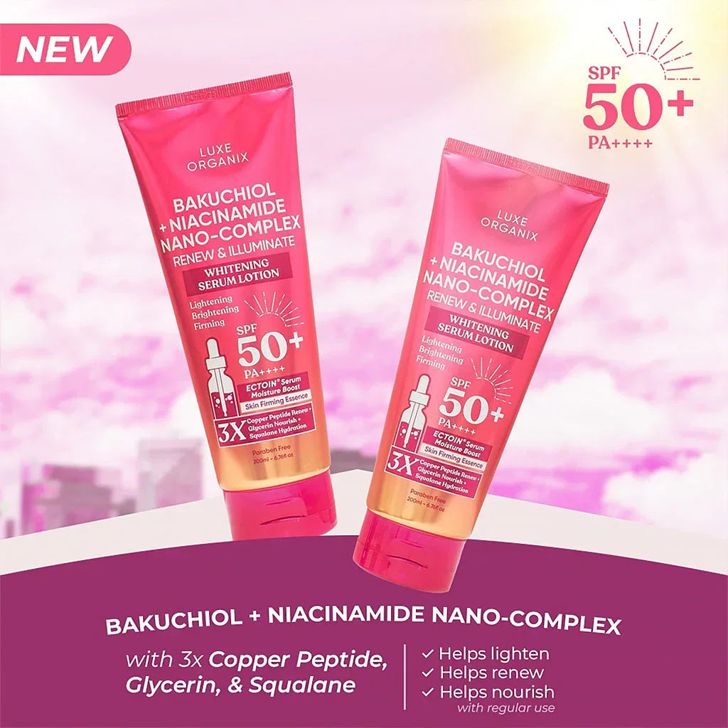 Luxe Organix Bakuchiol + Niacinamide Nano-Complex Serum Lotion - 200ml