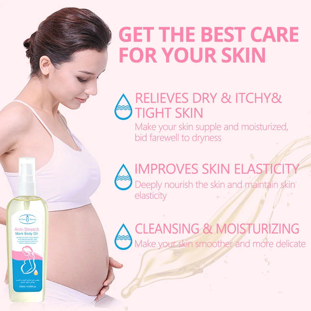 Aichun Beauty Anti-Stretch Mark Body Oil - 120ml
