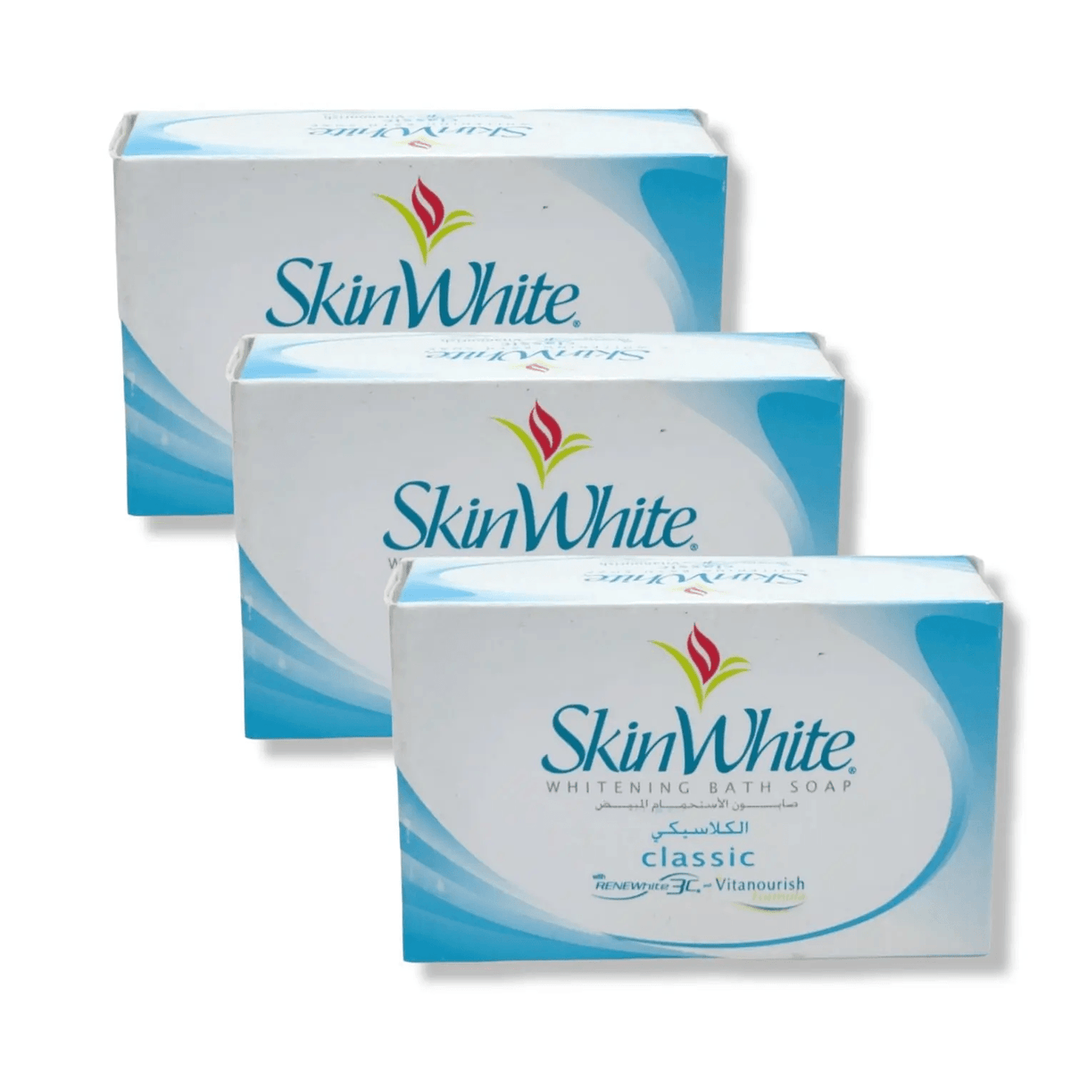 SkinWhite Whitening Bath Soap Classic - 135g (2+1) Free