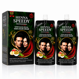 Henna Speedy Professional Hair Color Cream Natural Black - 500ml+500ml