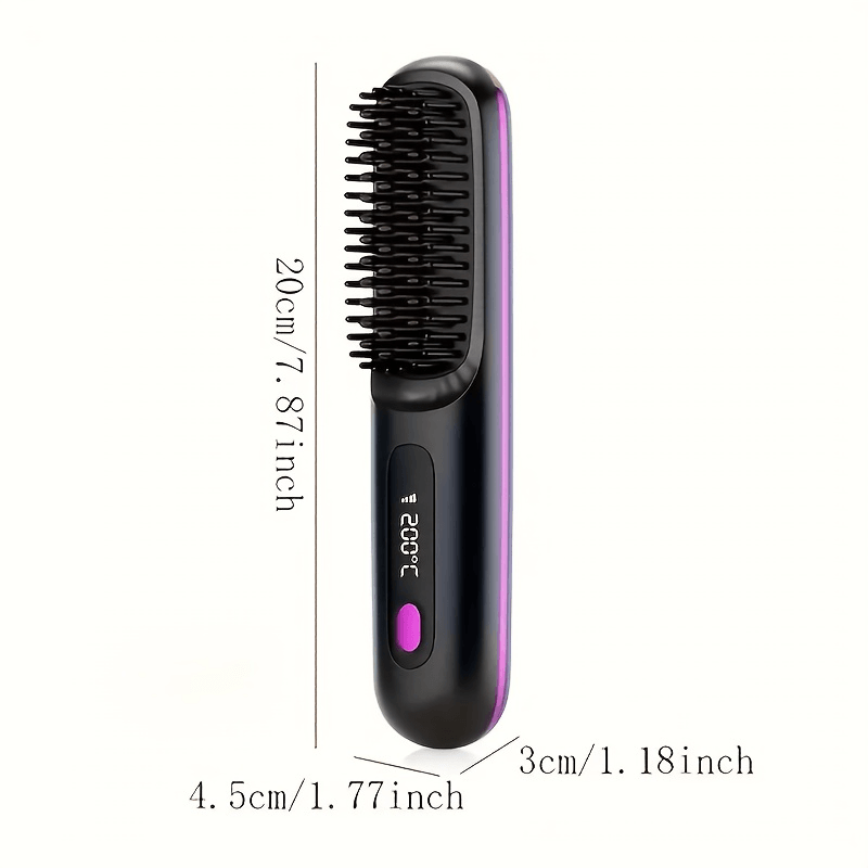 Portable Wireless Hair Straightener Comb - A6