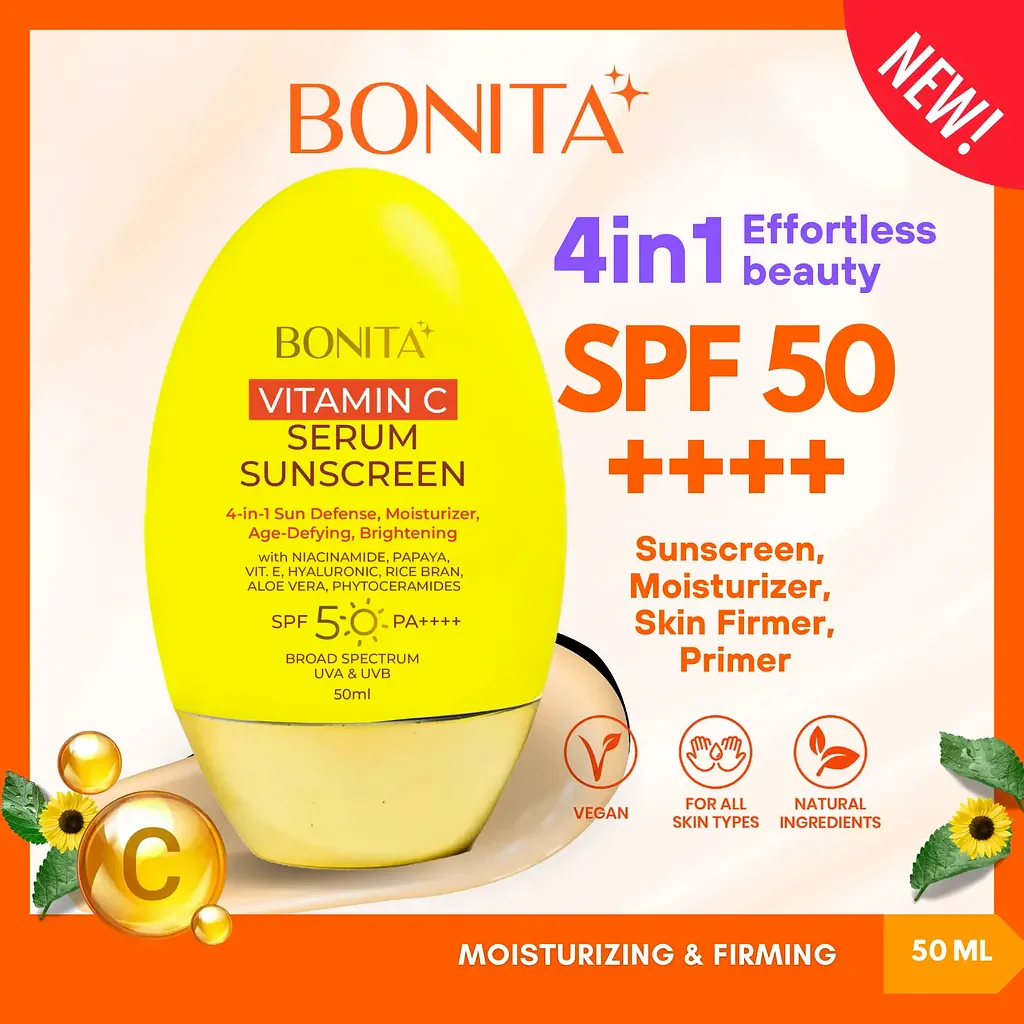 واقي شمس بونيتا بفيتامين سي سيروم بعامل حماية SPF50 PA++++ - 50 مل