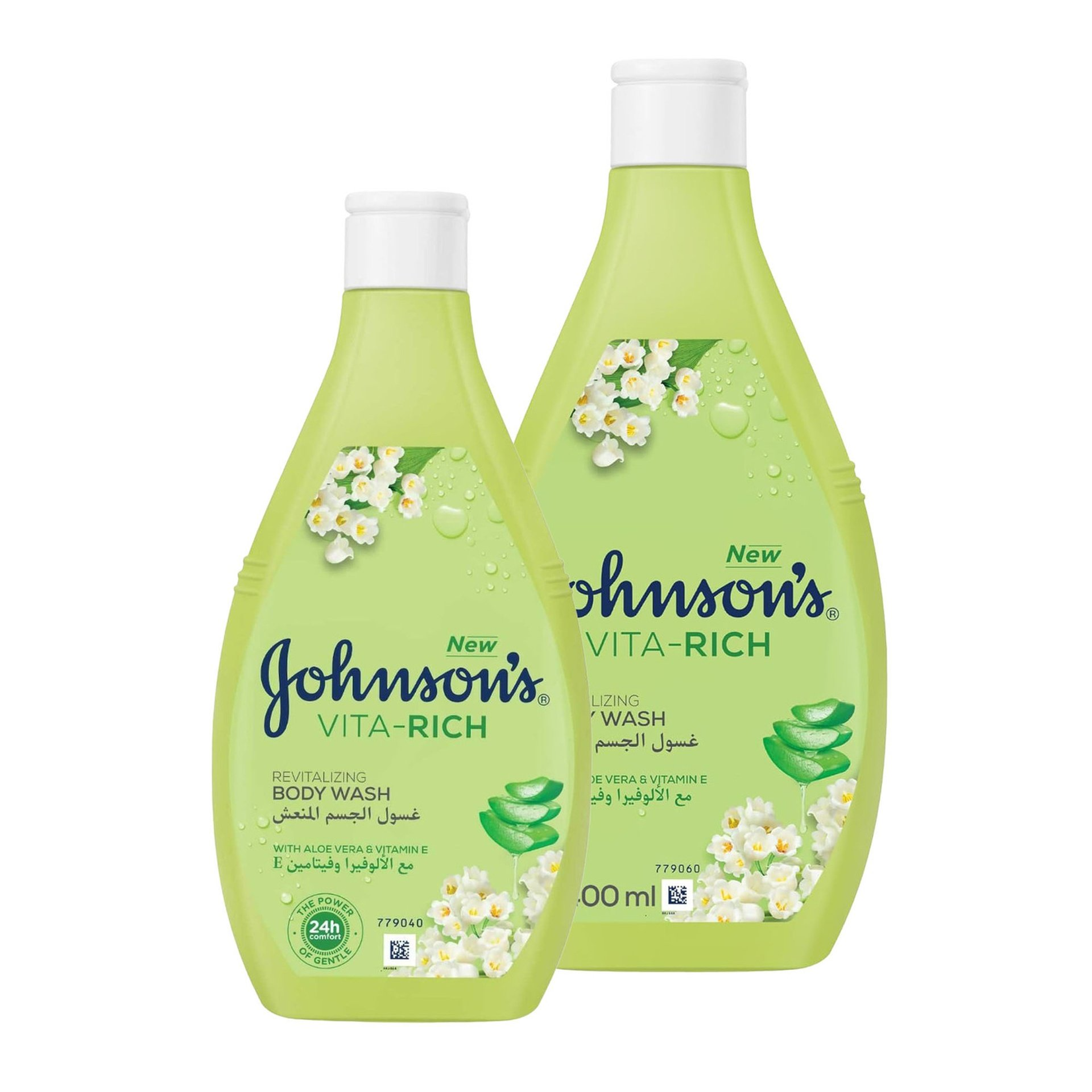 Johnson's Vita Rich Body Wash With Aloe Vera & Vitamin E - 400ml+250ml