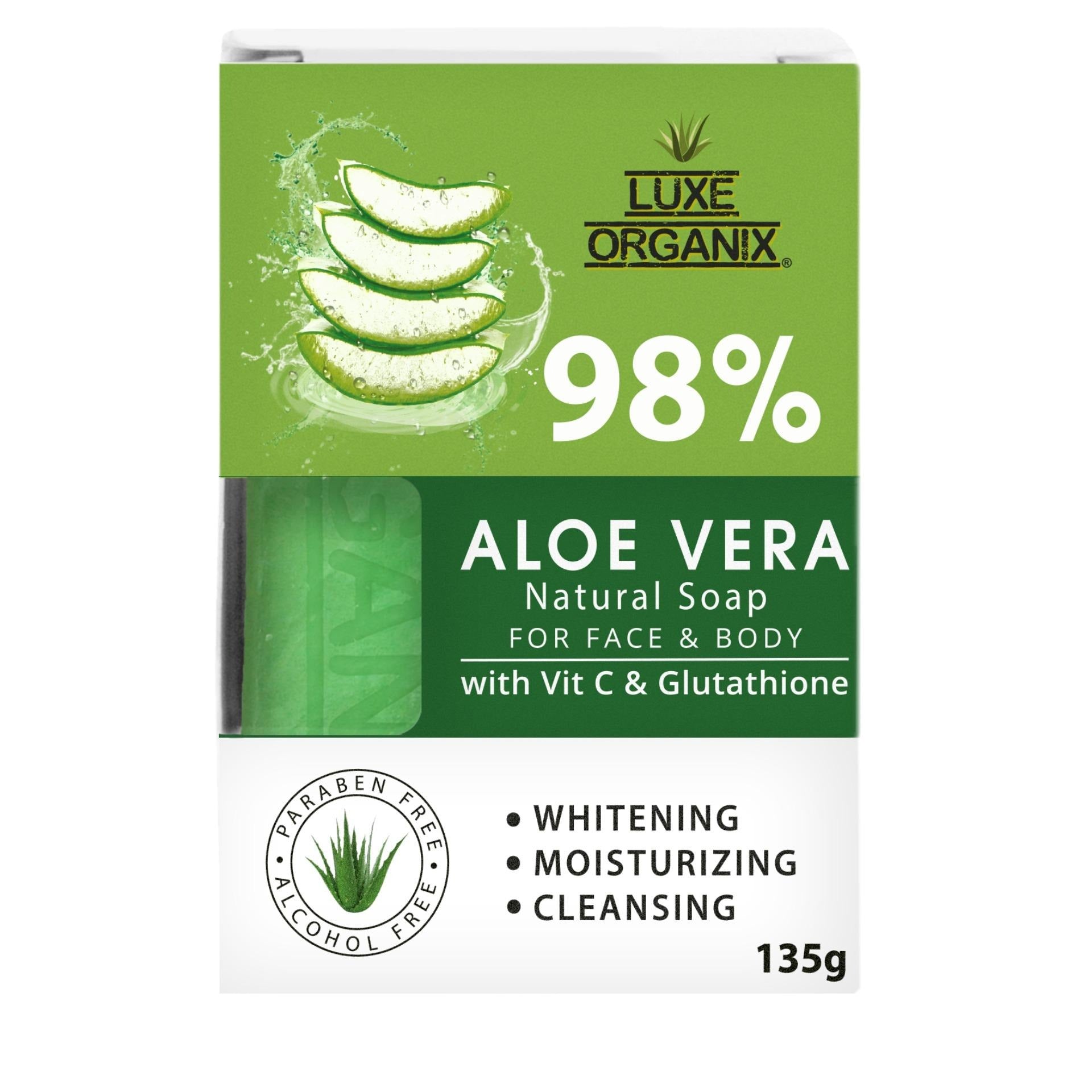 Luxe Organix Aloe Vera Vitamin C Natural Soap - 135g