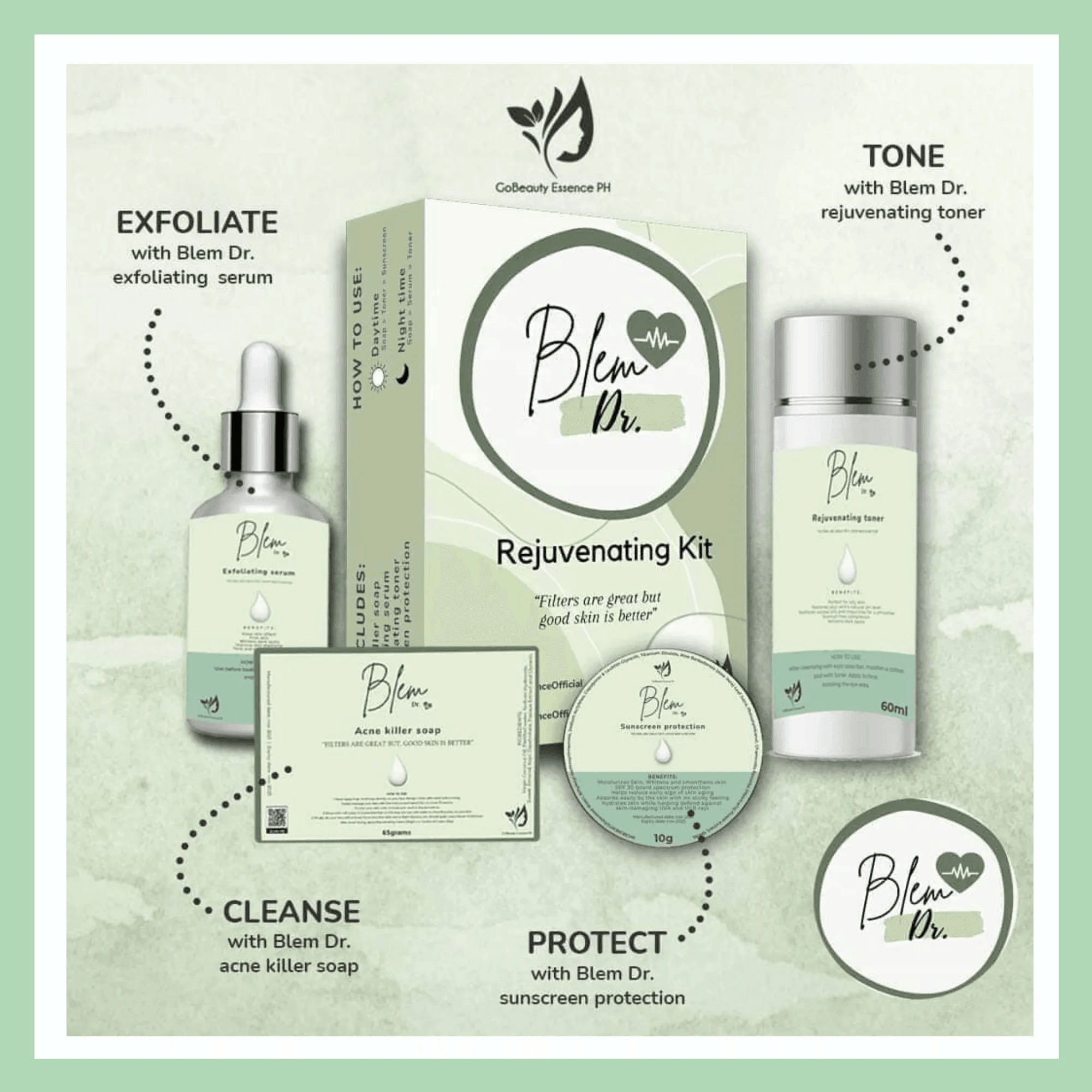 Dr Blem Rejuvenating Kit Anti Aging Smooth Skin - Pinoyhyper