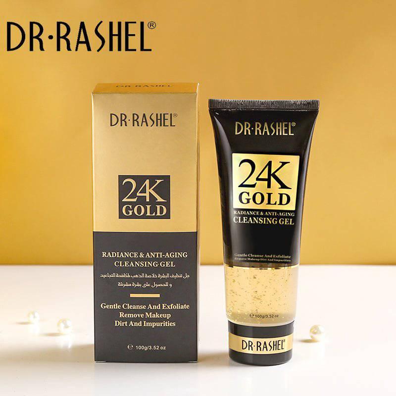 Dr. Rashel 24K Gold Radiance & Anti-Aging Cleansing Gel - 100gm - Pinoyhyper