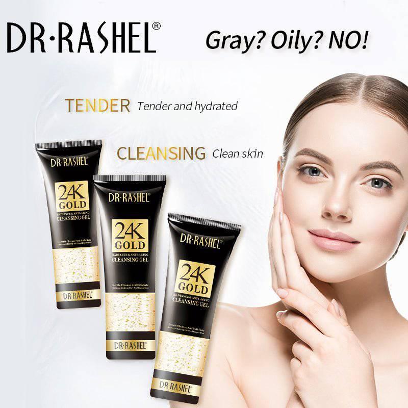 Dr. Rashel 24K Gold Radiance & Anti-Aging Cleansing Gel - 100gm - Pinoyhyper