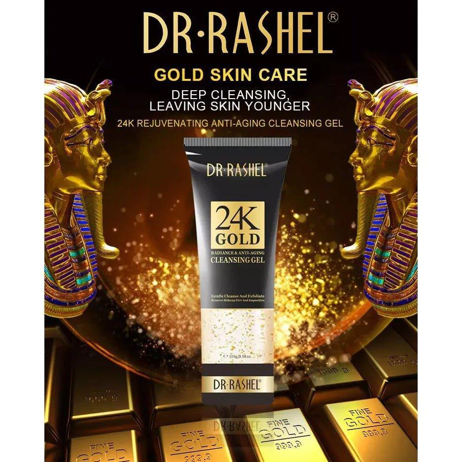 Dr. Rashel 24K Gold Radiance & Anti-Aging Cleansing Gel - 100gm - Pinoyhyper