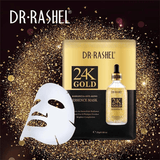 Dr.Rashel 24K Gold Radiance & Anti-Aging Essence Mask - 5 Pcs × 25g - Pinoyhyper