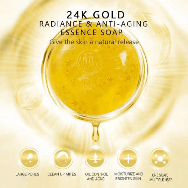 Dr. Rashel 24k Gold Radiance & Anti-Aging Soap - 100g - Pinoyhyper