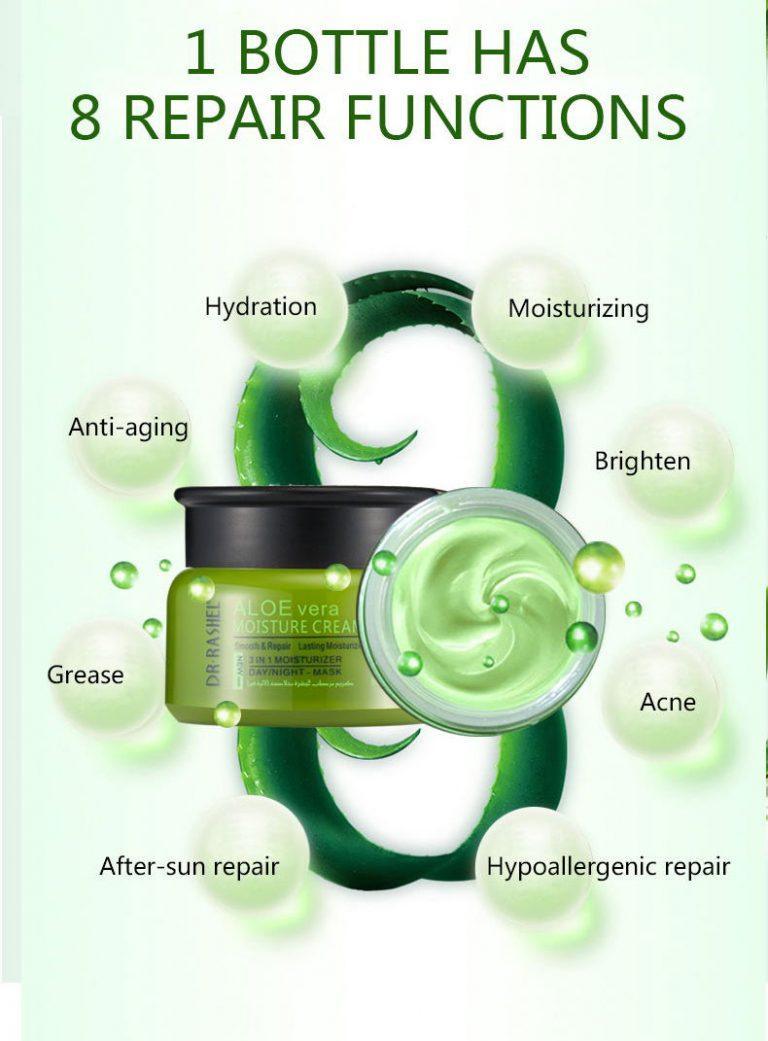 DR RASHEL 3-In-1 Aloe Vera Moisture Cream Day/Night 50g - Pinoyhyper