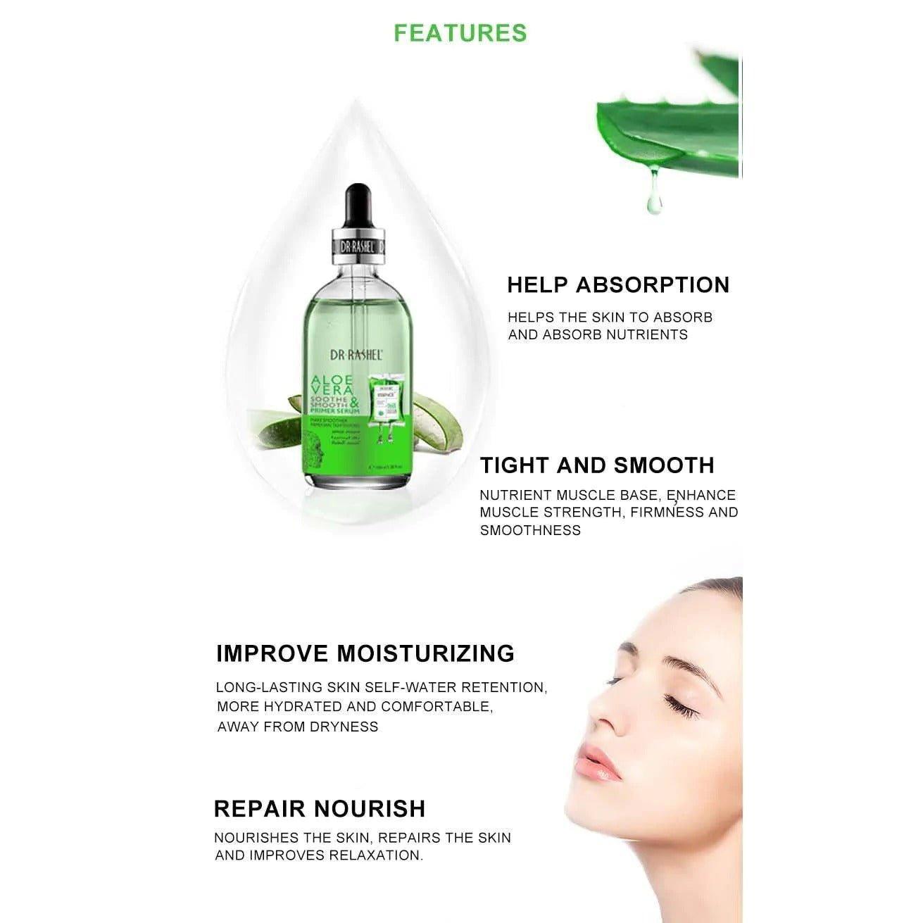 Dr.Rashel Aloe Vera Soothe & Smooth Primer Serum - 100ml - Pinoyhyper