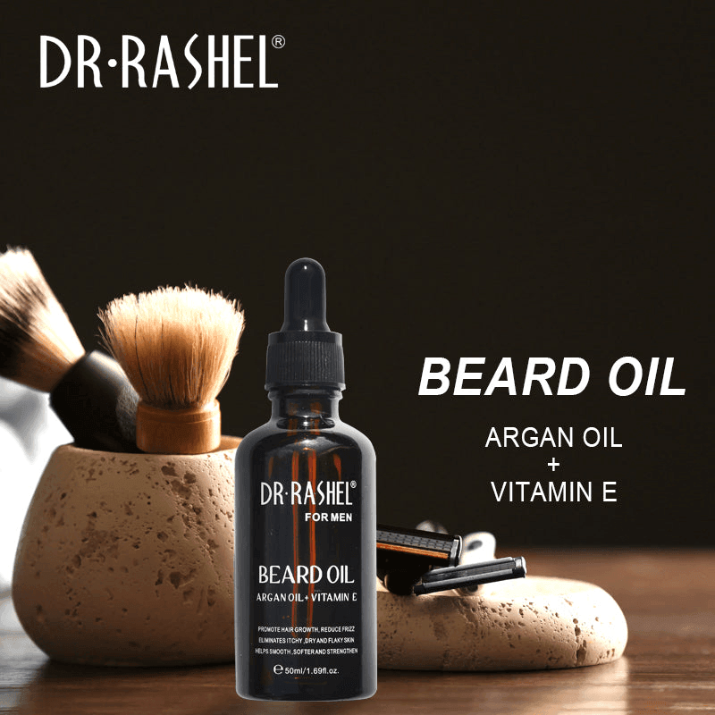 DR.RASHEL Argan + Vitamin E Beard Oil - 50ml - Pinoyhyper