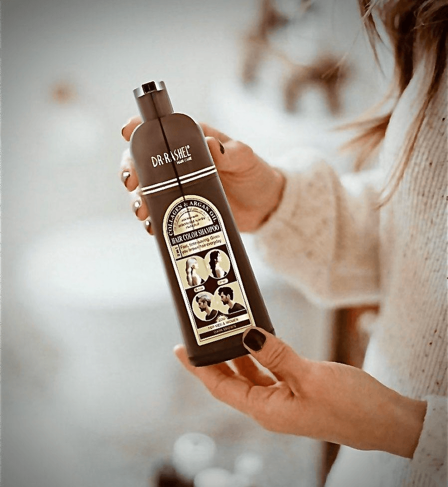 Dr.Rashel Collagen And Argan Oil Hair Color Shampoo Dark Brown - 400ml