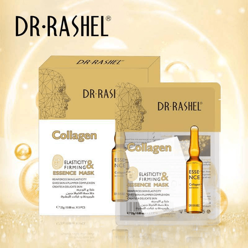 Dr.Rashel Collagen Elasticity & Firming Essence Mask - 5 Pcs × 25g - Pinoyhyper