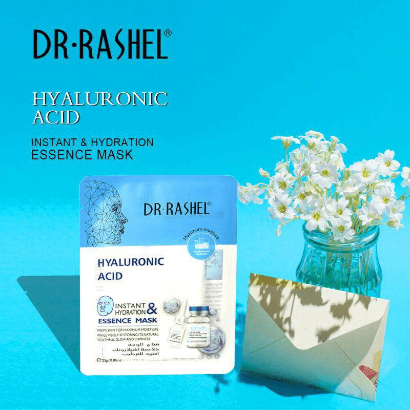 Dr.Rashel Hyaluronic Acid Instant Hydration & Essence Mask - 5 Pcs × 25g - Pinoyhyper