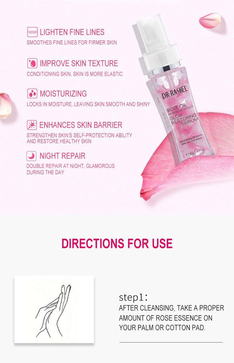 Dr Rashel Rose Oil Glow Restoring Serum 40g - Pinoyhyper