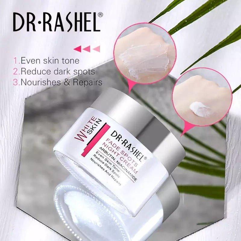 DR.RASHEL Skin Whitening Cream Abrutin Niacinamide Nourish Repair Fade Spots Night Cream - 50gm - Pinoyhyper