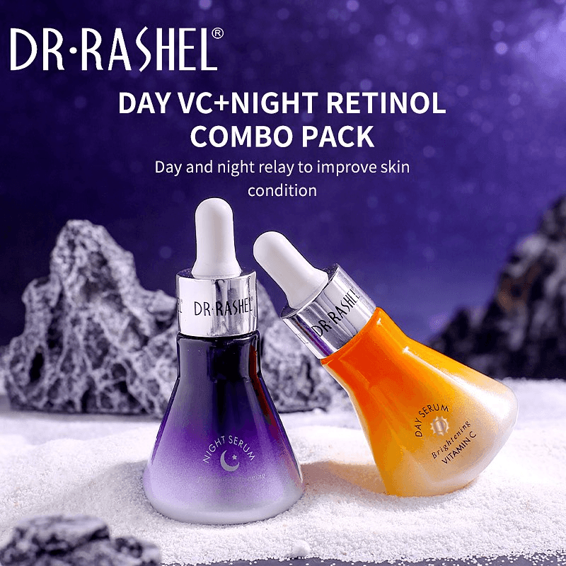 Dr. Rashel Vitamin C & Rentinol Day & Night Face Serum 2 Pack - 30ml - Pinoyhyper