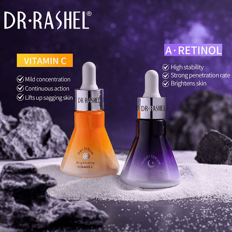 Dr. Rashel Vitamin C & Rentinol Day & Night Face Serum 2 Pack - 30ml - Pinoyhyper