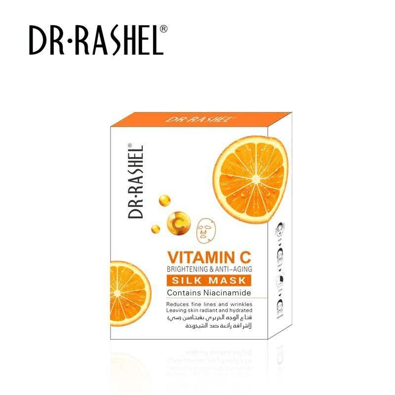 Dr.Rashel Vitamin C Brightening & Anti-Aging Silk Mask - 5 Pcs × 28g - Pinoyhyper