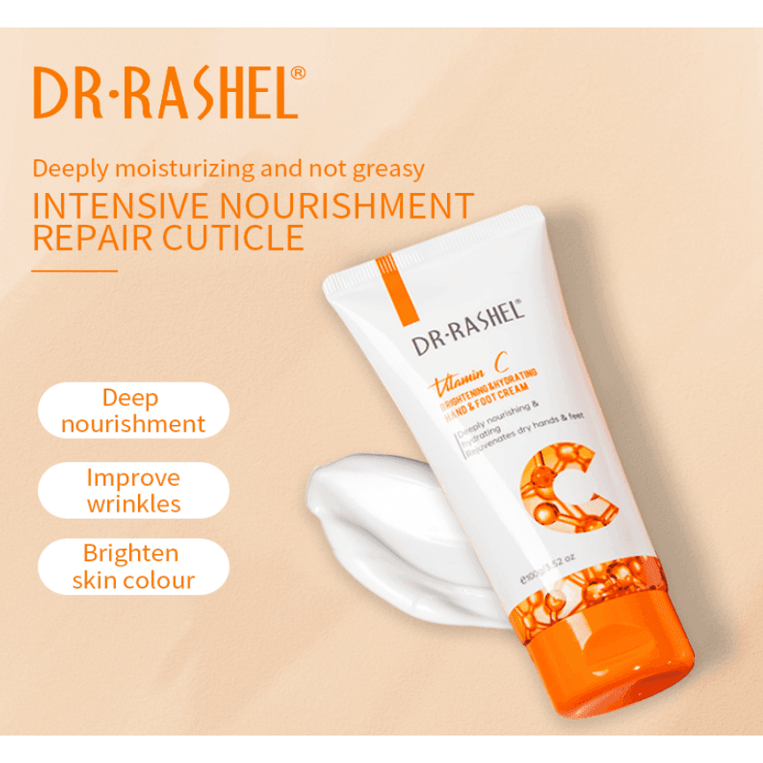 Dr. Rashel Vitamin C Brightening & Hydrating Hand & Foot Cream - 100g - Pinoyhyper