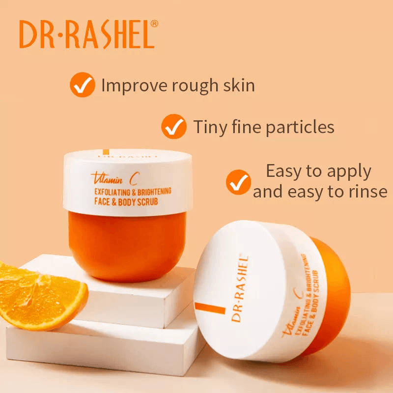 Dr. Rashel Vitamin C Exfoliating & Brightening Face & Body Scrub - 250g - Pinoyhyper