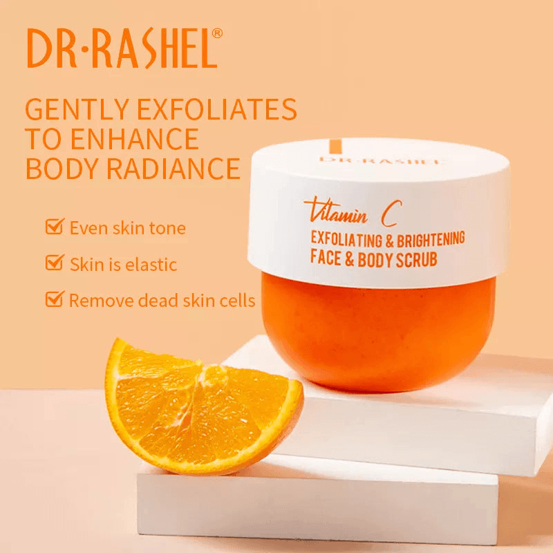 Dr. Rashel Vitamin C Exfoliating & Brightening Face & Body Scrub - 250g - Pinoyhyper