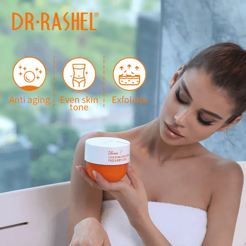 Dr. Rashel Vitamin C Exfoliating & Brightening Face & Body Scrub - 250g - Pinoyhyper