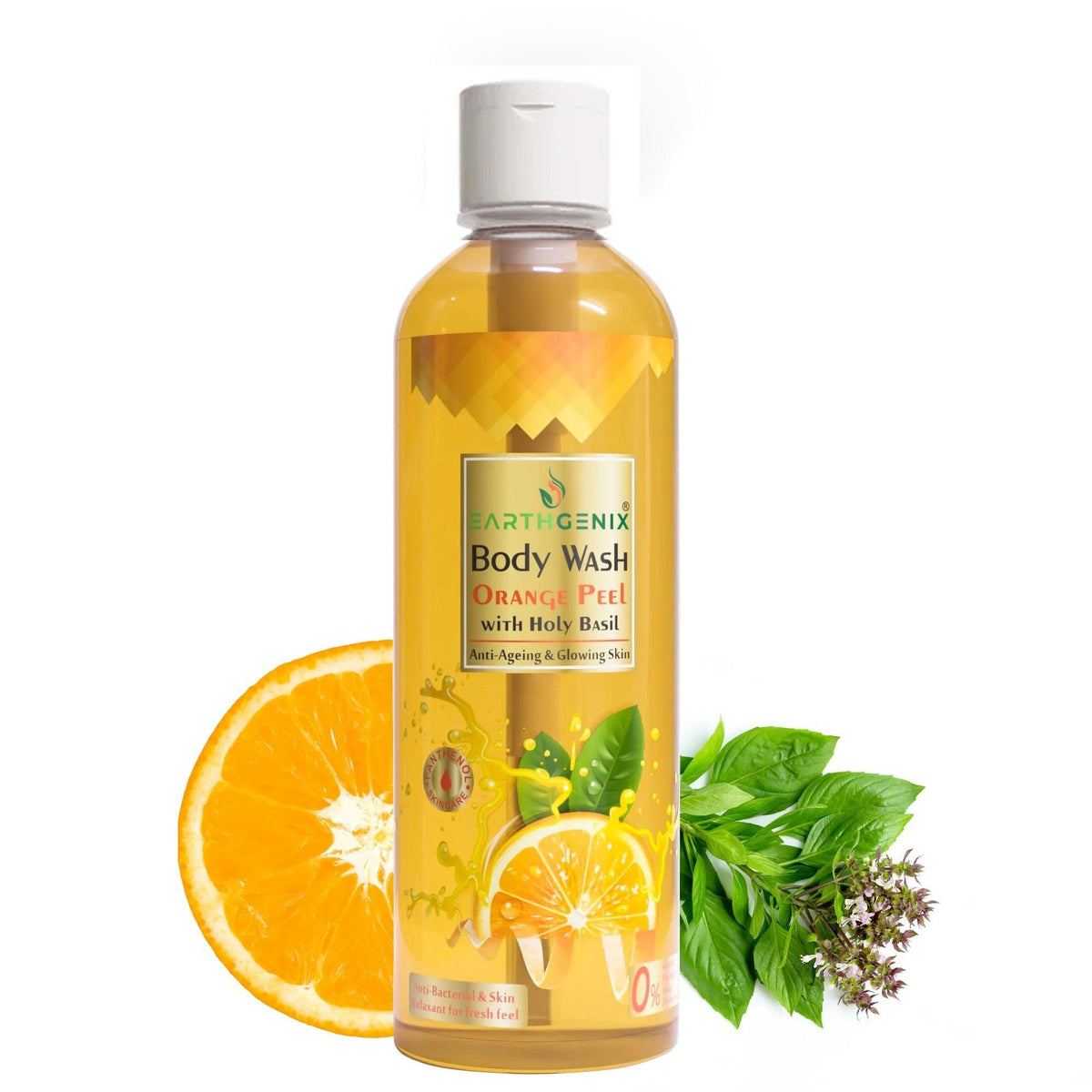 Earth Genix Body Wash Orangen Peel With Holy Basil - 300ml - Pinoyhyper