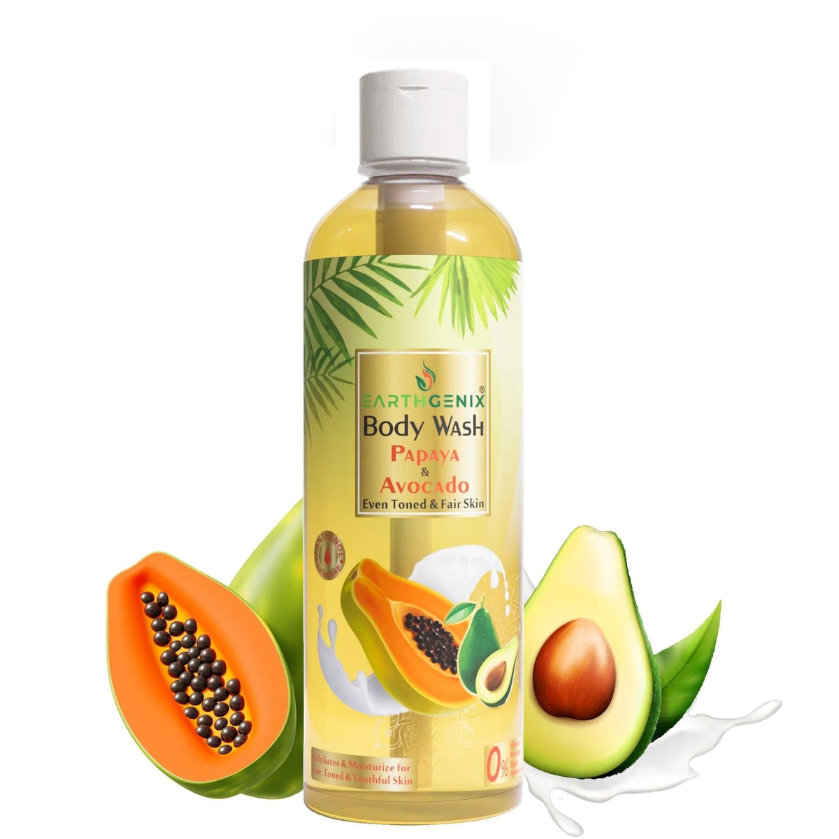 Earth Genix Body Wash Papaya & Avocado - 300ml - Pinoyhyper