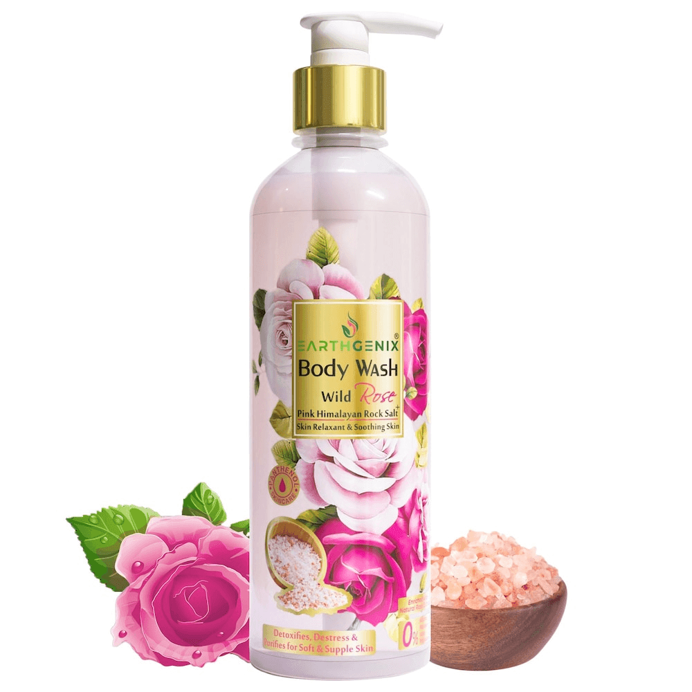 Earth Genix Body Wash Wild Rose + Pink Himalayan Rock Salt - Pinoyhyper